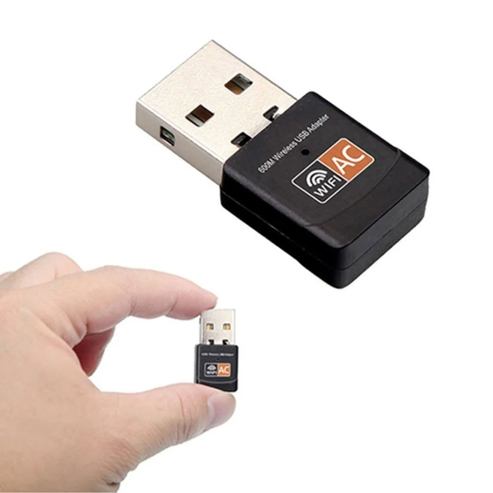 AC 600M Dual Frequency Mini 5G Wireless Network Card External USB Wifi Receiving Adapter - 1