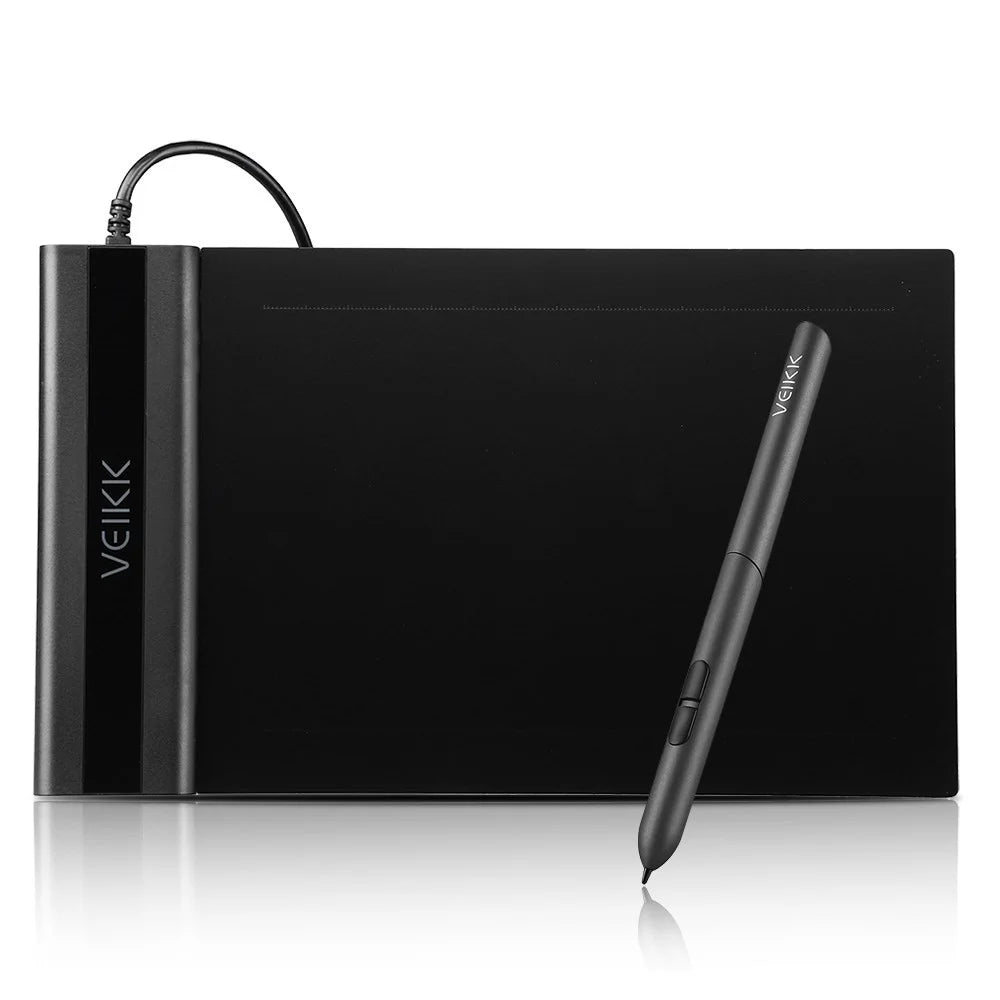 VEIKK S640 English Digital Drawing Tablet Sketchpad Electronic Drawing Board with Battery-free Stylus - 1