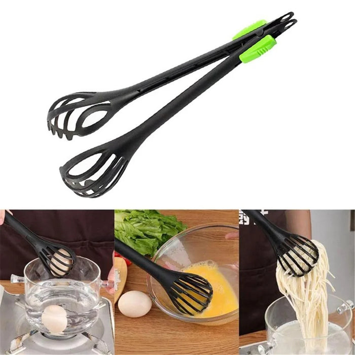 Home Cream Eggbeater Bakery Folder Stir Stick Egg Hand Shaking Baking Tool (Black) - 1