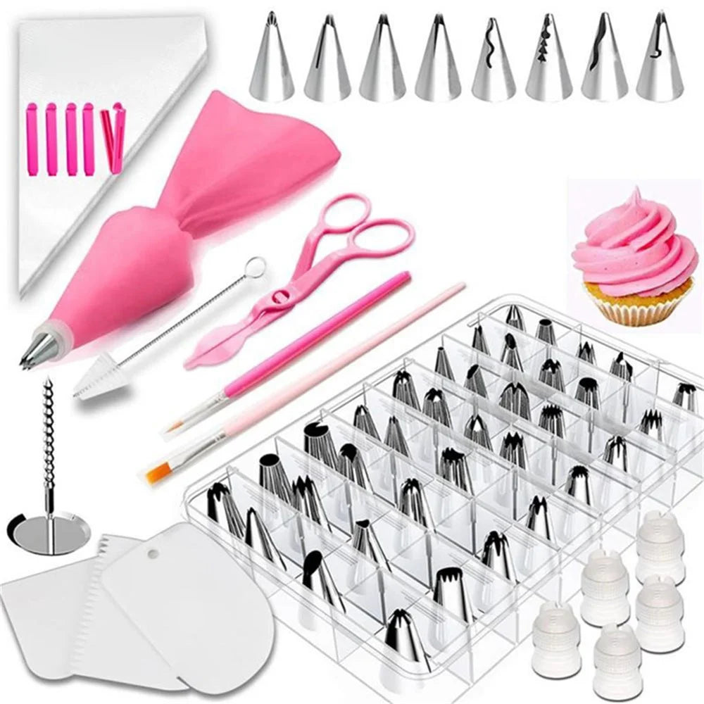 83 Pcs/Set Icing Bags Cake Decorating Kit Pastry Nozzles - 1