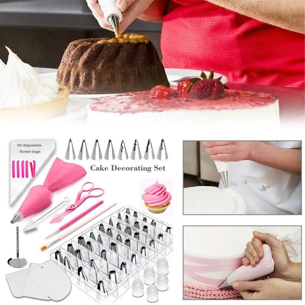 83 Pcs/Set Icing Bags Cake Decorating Kit Pastry Nozzles - 2