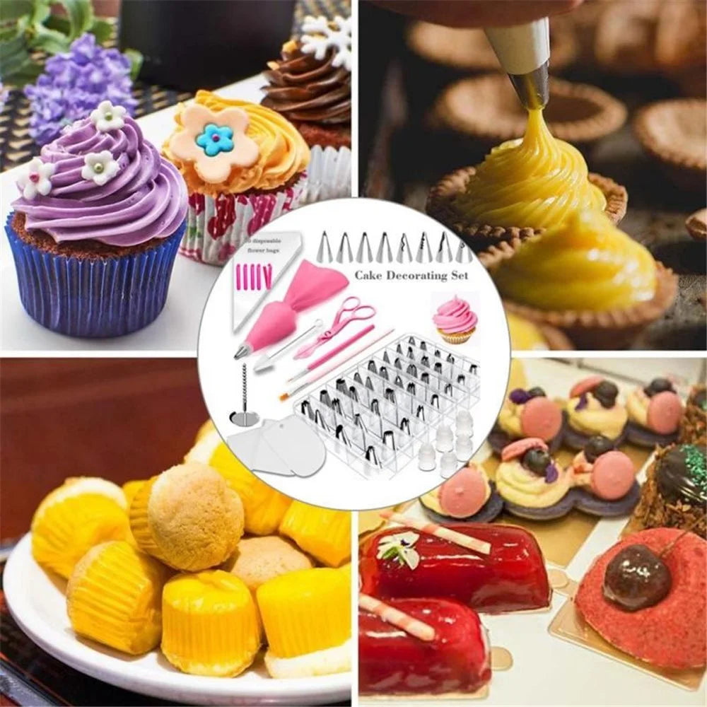 83 Pcs/Set Icing Bags Cake Decorating Kit Pastry Nozzles - 3