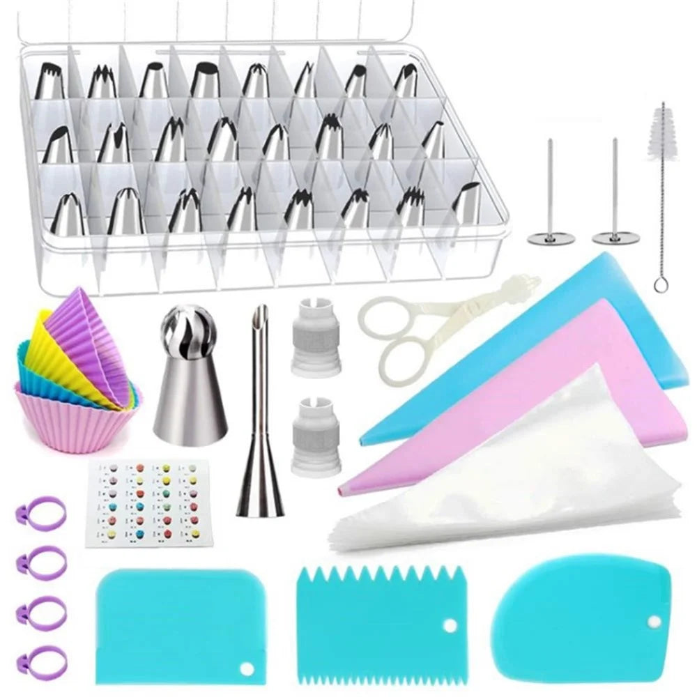 57 Pcs/Set Cake Tools Kitchen Baking Pastry Supplies Dessert Cake Decorating Set - 1