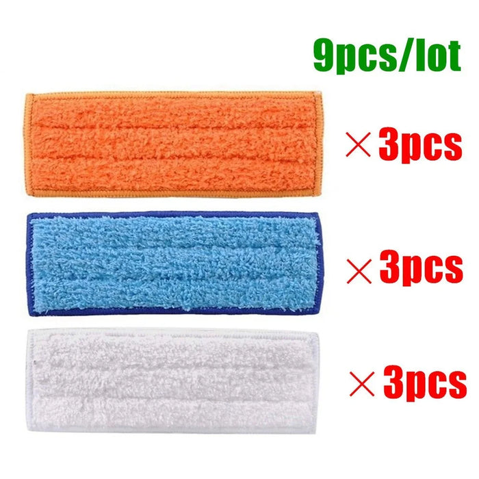 9Pcs/Set Wet Mopping Pad Dry Sweeping Pad for iRobot Braava Jet 240/241 - 1