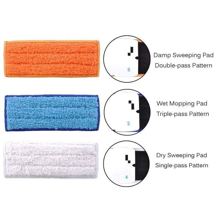9Pcs/Set Wet Mopping Pad Dry Sweeping Pad for iRobot Braava Jet 240/241 - 7