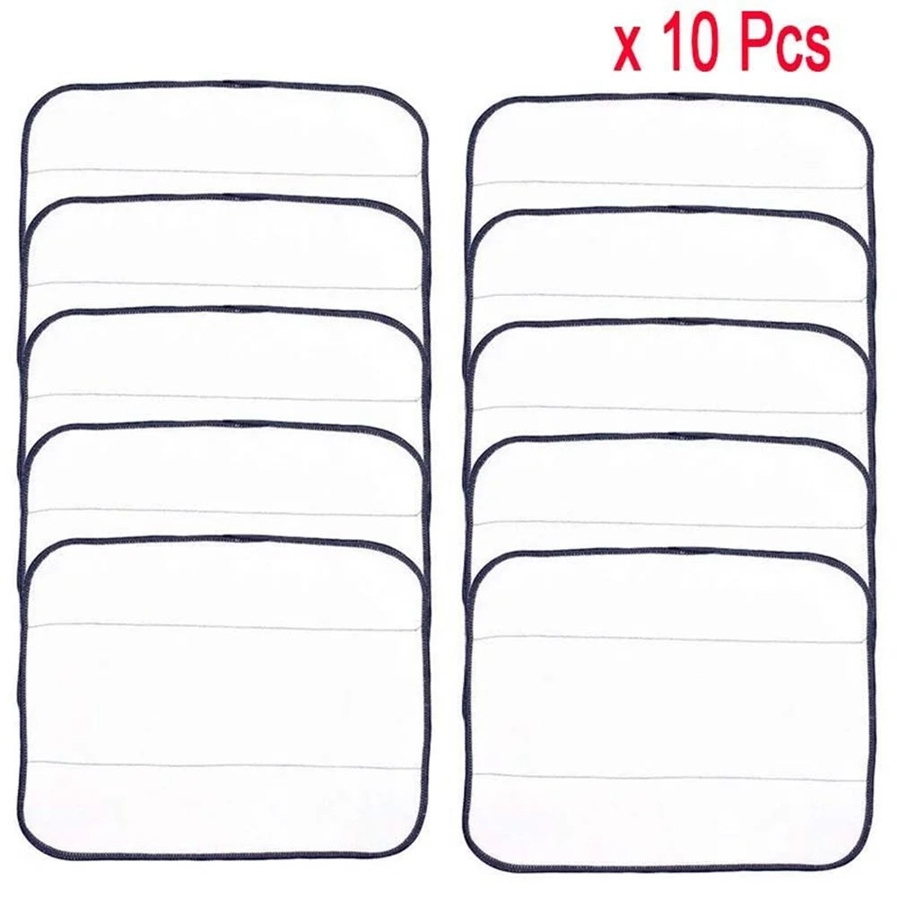 Wet Mopping Pad Dry Sweeping Pad Replacement for iRobot Braava 321 380 320 380t 390t Mint 5200C 5200 4200 4205 - White//10Pcs/Set - 3