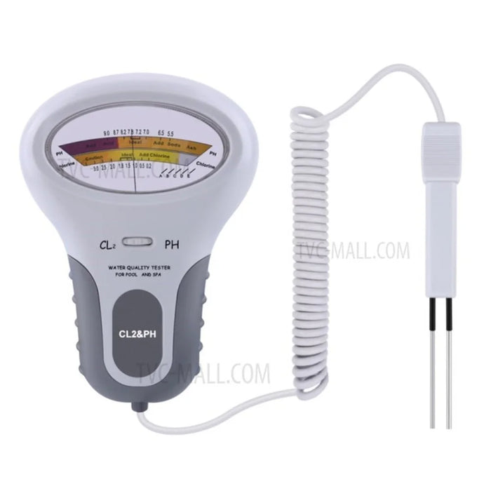 PH and Cl2 Tester Chlorine Water Quality Tester with Probe - 5