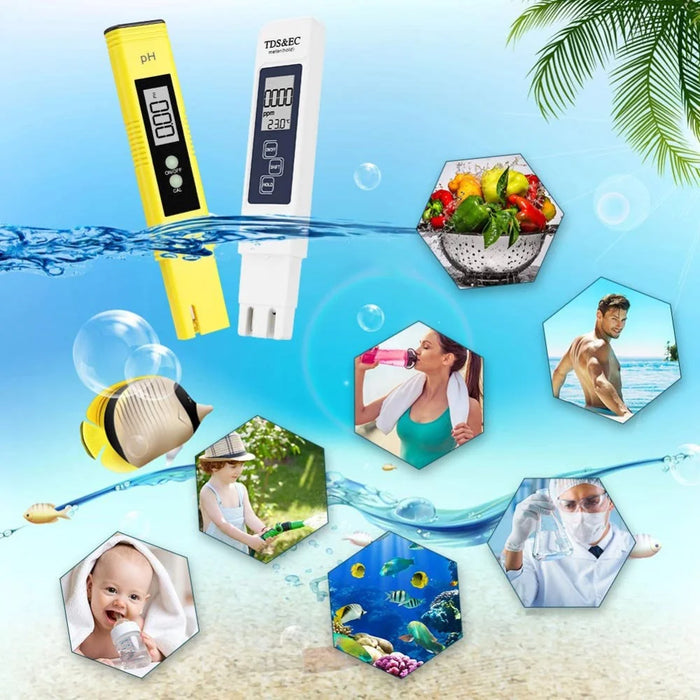 Water Quality Test Meter Professional TDS Meter Digital Water Test Meter PH Meter Kits - 1