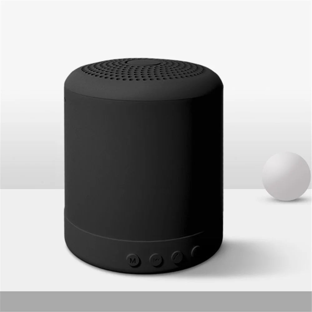 Portable Macaron Wireless Bluetooth-compatible Stereo Mini Bass Outdoor Waterproof Speaker - Black - 1
