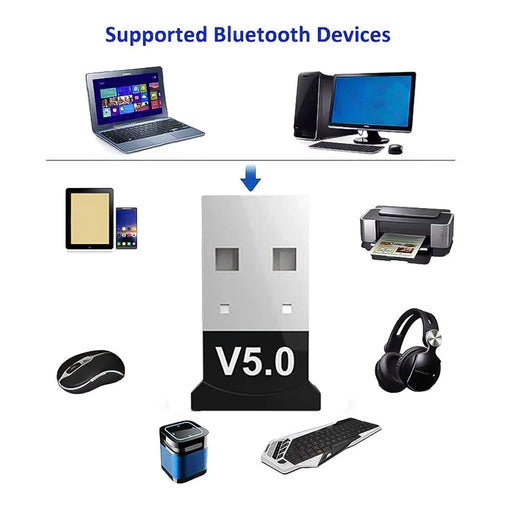 Bluetooth-compatible 5.0 Dongle Adapter USB Dongle Wireless Bluetooth-compatible Receiver Transmitter Device for PC - 2