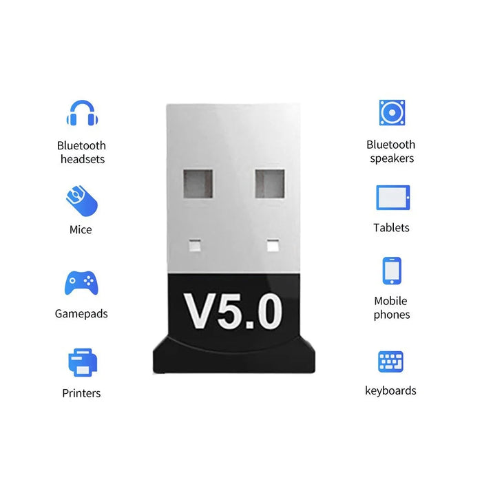 Bluetooth-compatible 5.0 Dongle Adapter USB Dongle Wireless Bluetooth-compatible Receiver Transmitter Device for PC - 3
