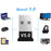 Bluetooth-compatible 5.0 Dongle Adapter USB Dongle Wireless Bluetooth-compatible Receiver Transmitter Device for PC - 5