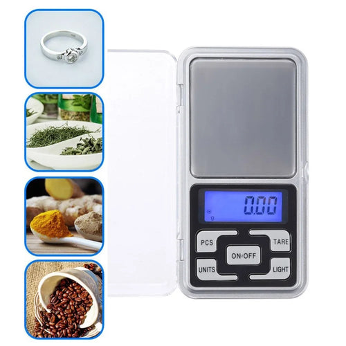 Mini Pocket Digital Electronic Scale for Jewelry Sterling Silver and Gold Balance Gram - 500g/0.1g - 1