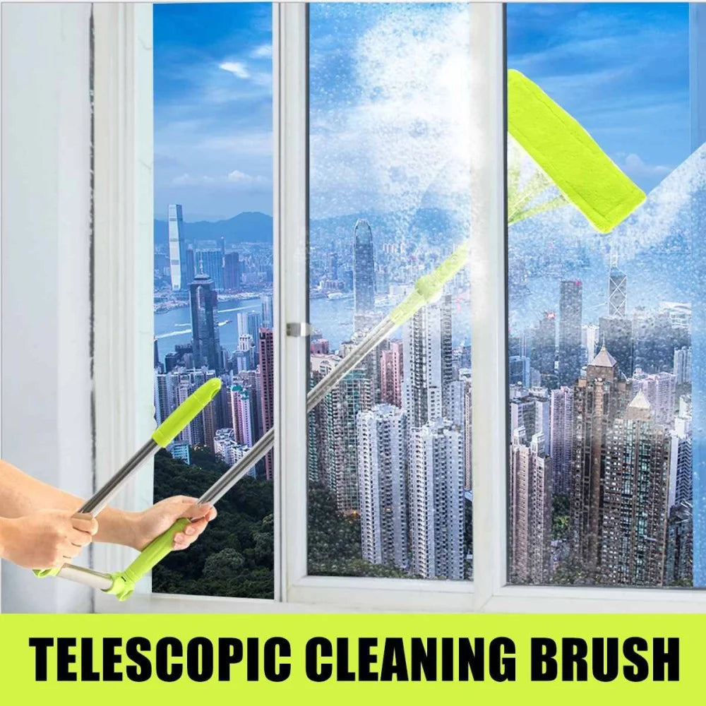 Telescopic Glass Cleaning Brush U - Shaped Cleaner Brush - 2