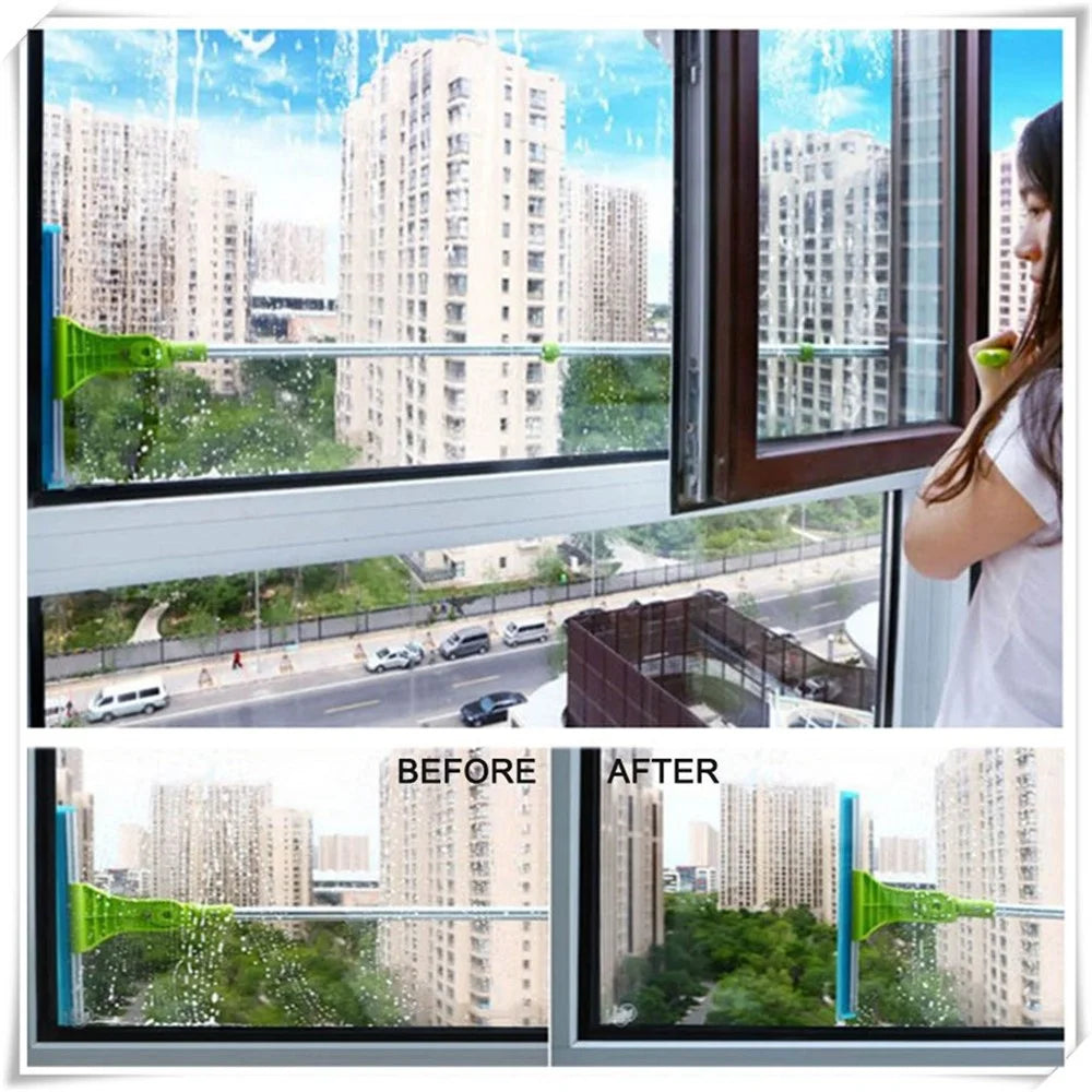 Telescopic Glass Cleaning Brush U - Shaped Cleaner Brush - 3