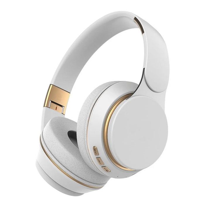 07S Bluetooth-compatible 5.0 Over-ear Wireless Headphone Foldable Stereo Headset with Mic - White - 1