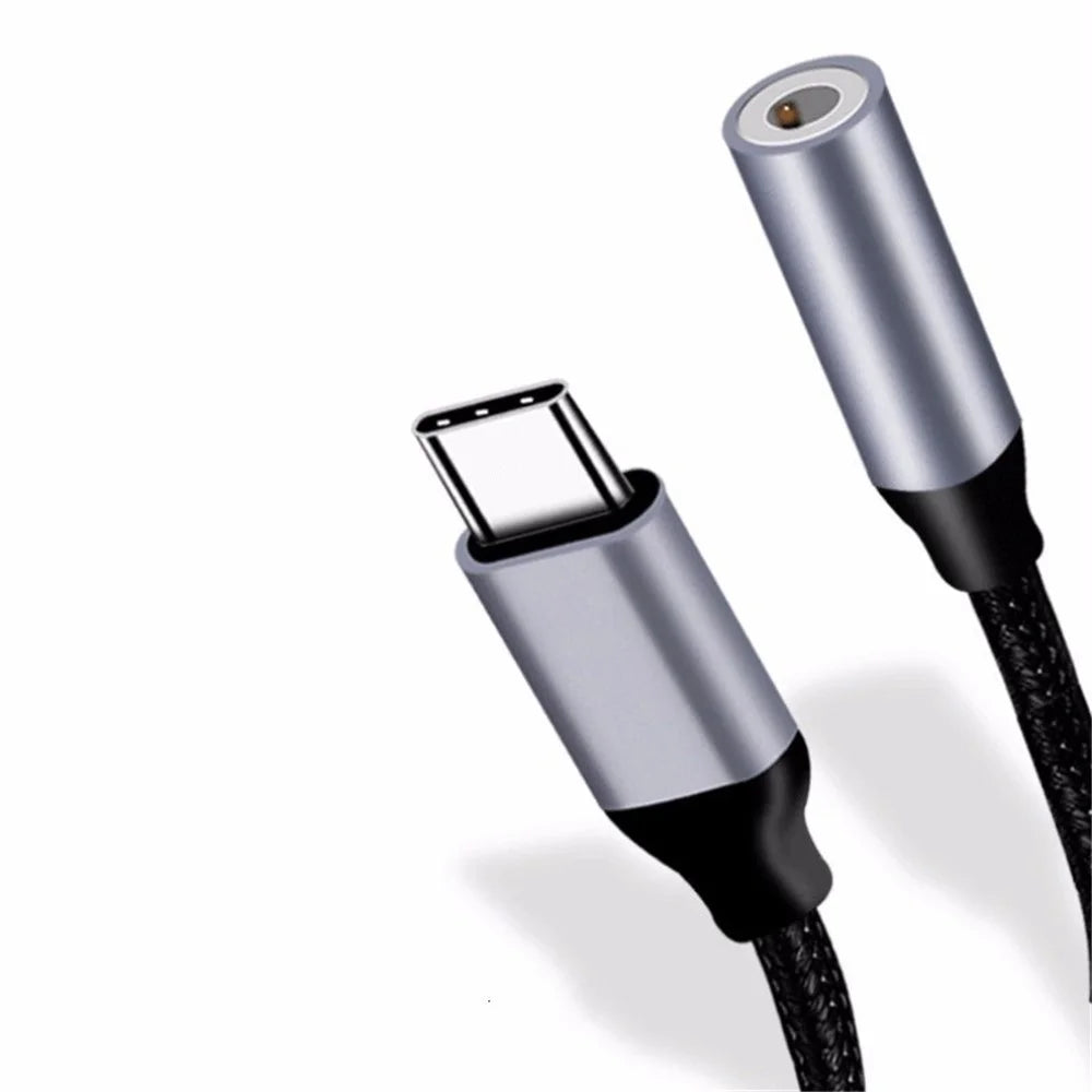 USB Type C to 3.5mm Headphone Jack Aux Audio Cable Adapter for Huawei Xiaomi Etc. - 2