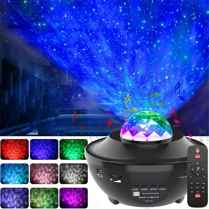 Starry Night Lamp Light Bluetooth-compatible Remote LED Star Light Projector Light - 1