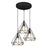 Diamond Shape Hollow 3 Heads Iron Pendant Lamp Restaurant/Teahouse Ceiling Light - 4