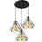 Diamond Shape Hollow 3 Heads Iron Pendant Lamp Restaurant/Teahouse Ceiling Light - 5