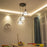 Diamond Shape Hollow 3 Heads Iron Pendant Lamp Restaurant/Teahouse Ceiling Light - 6