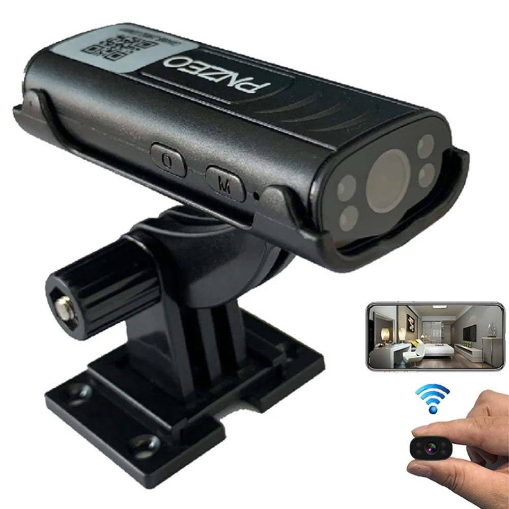 2.4G WiFi Security Camera Rechargeable Indoor Monitoring Camera with Night Vision Motion Detection (App: MTCam HD) - 1