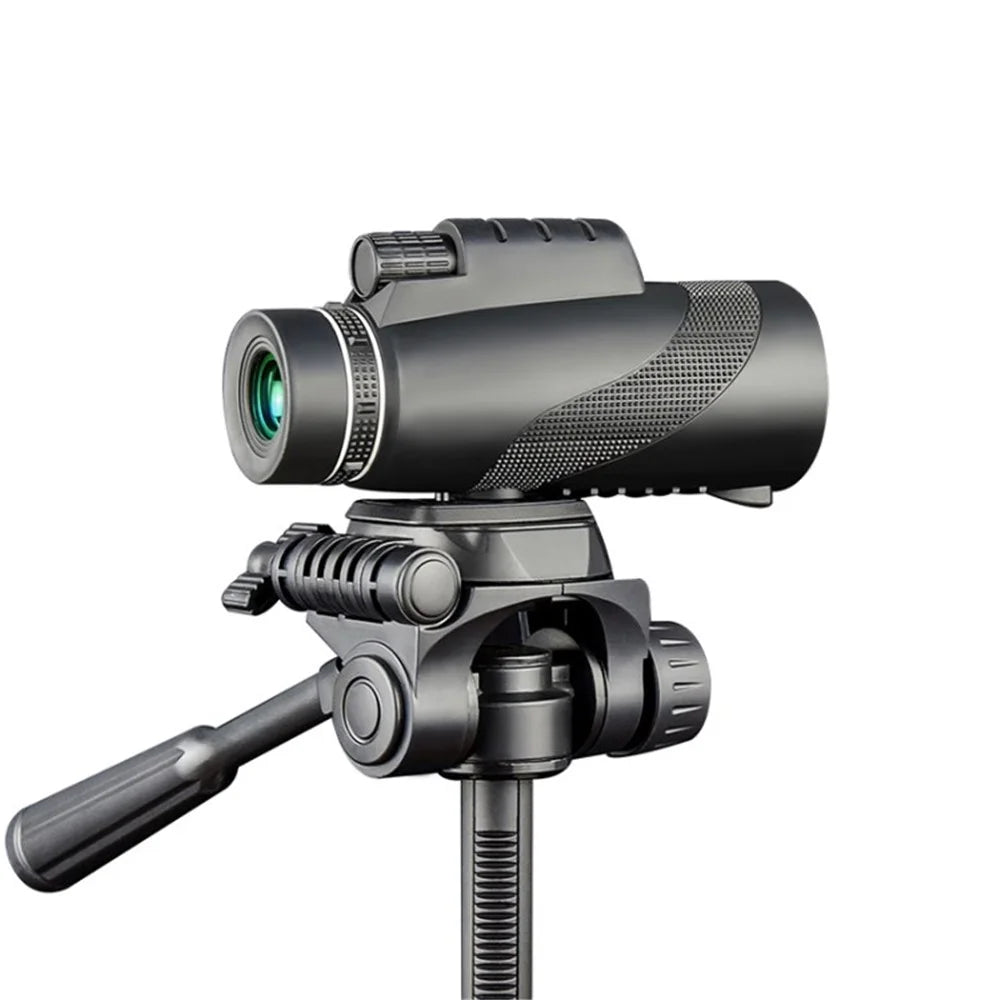Portable Monoculars Scope 40X60 HD Lens Monocular Telescope with Tripod Phone Clip for for Smartphone Bird Watching Hunting Hiking Fishing - 5