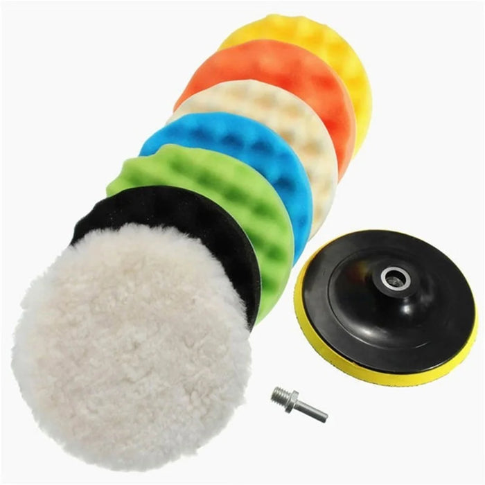 9Pcs CarPolishing Sponge Set Auto Polishing Pad Kit for Car Cleaning - 1