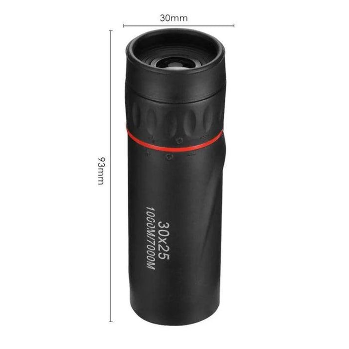 30x25 High Definition Monocular Telescope Waterproof Mini 10X Zoom Scope for Hunting Travel - 3
