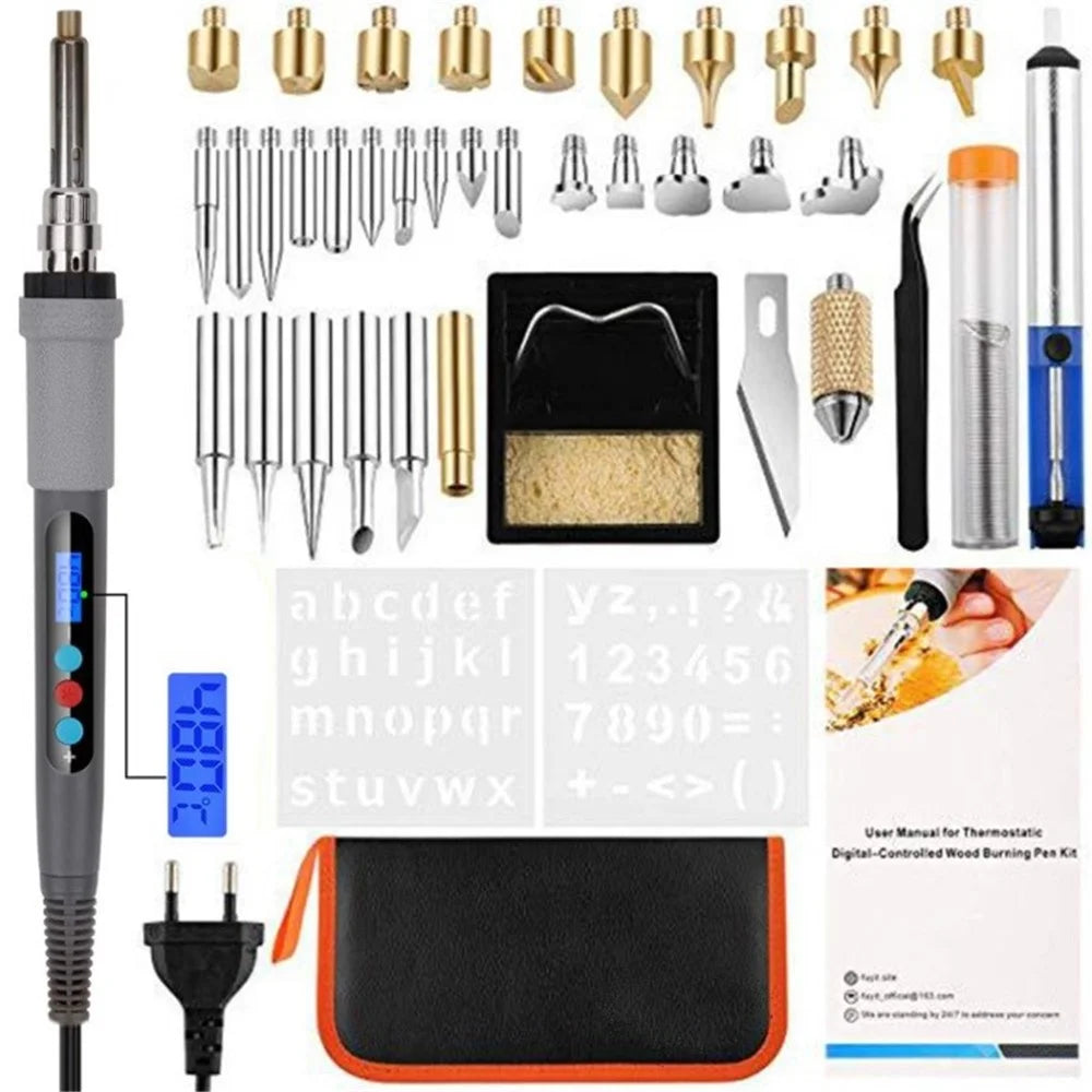 Soldering Iron Set Wood Burning Tool Engraver Tool Set - 1
