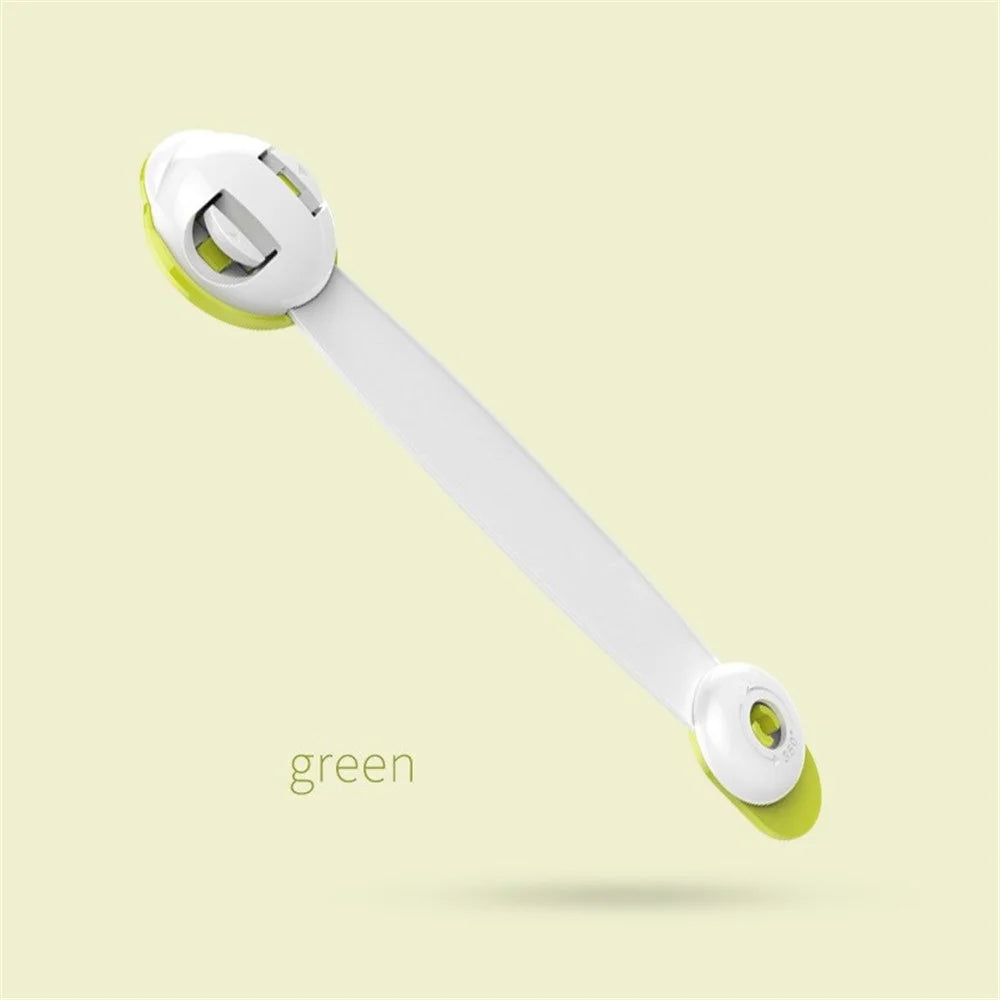 5Pcs Baby Toddler Safety Locks for Drawer Cupboard Wardrobe Fridge - Green - 1