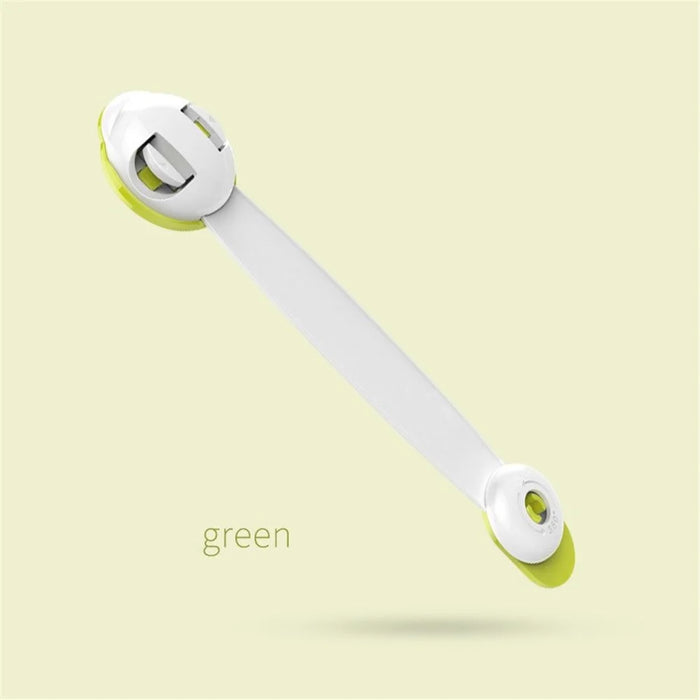 5Pcs Baby Toddler Safety Locks for Drawer Cupboard Wardrobe Fridge - Green - 1