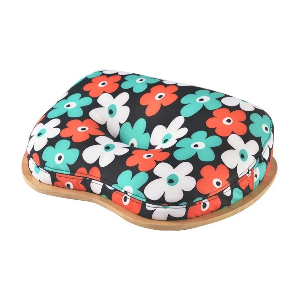 Office Pillow Headrest Tablet Stand Holder Multifunction Laptop Stand Cushion - Flower Color - 1