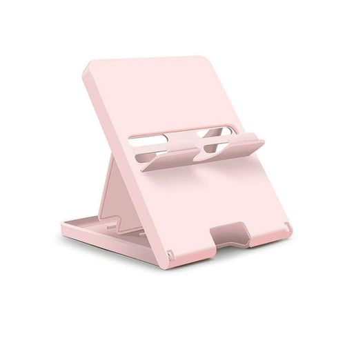 For Nintendo Switch / Lite Universal Host Portable Stand Holder Adjustable Folding Support Frame - Pink - 1