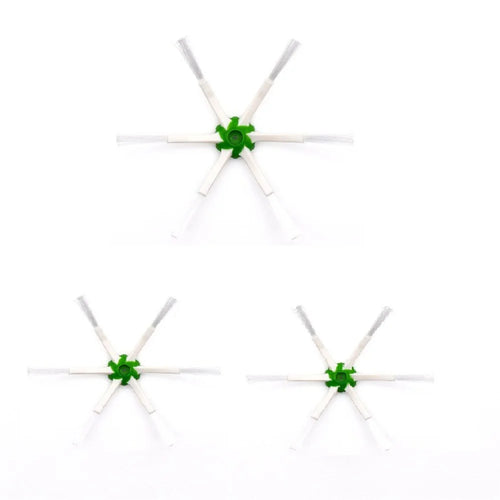 3Pcs Spare Parts Hexagonal Brushes for iRobot Roomba E5 / E6 / i7 / i7+ Robot Vacuum Cleaner - 1