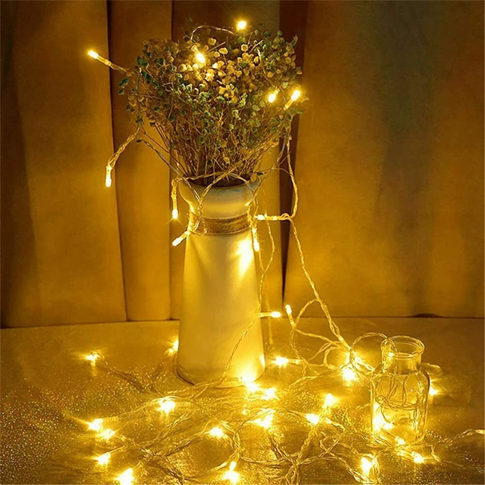 LED String Light Lamp Waterproof Plastic Decoration Light - Warm White/3 Meter 20 Light - Warm White//3 Meter 20 Light - 4