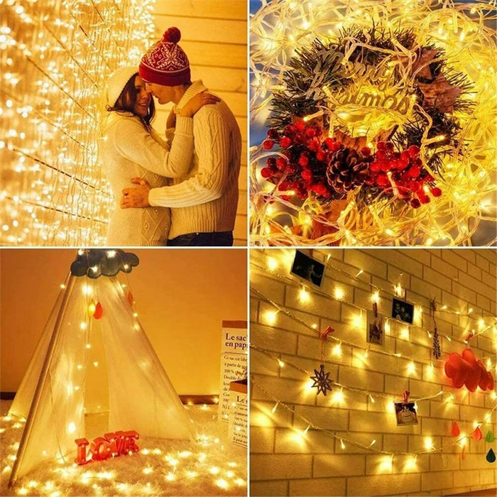 LED String Light Lamp Waterproof Plastic Decoration Light - Warm White/3 Meter 20 Light - Warm White//3 Meter 20 Light - 6