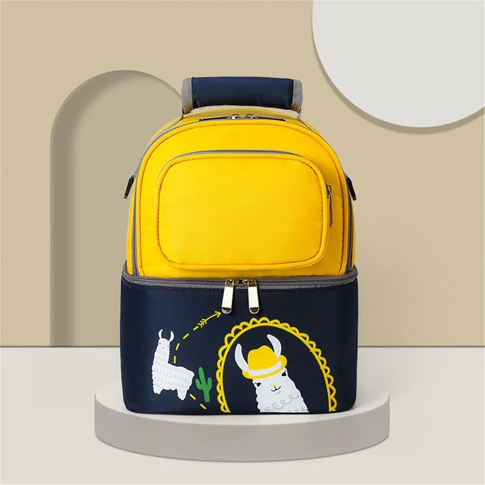 Insulation Bag Mummy Maternity Bag Baby Bottle Bag Backpack - D - 1