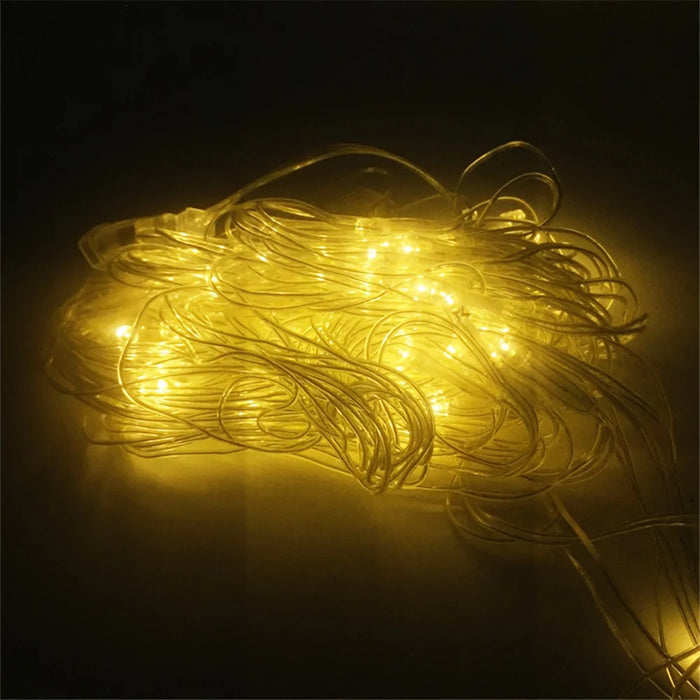 Mesh Lights 880 LED 6m x 4m IP65 Waterproof Net Lights with 8 Modes for Christmas New Year - Yellow / EU Plug - 3