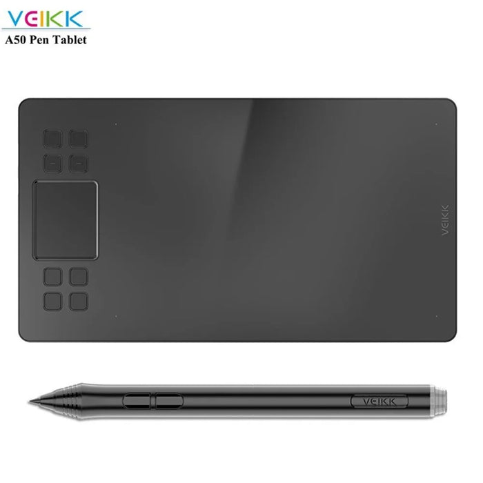 VEIKK A50 Graphics Tablet with 8192 Pressure Sensitivity Digital Painting Drawing Tablet - 1