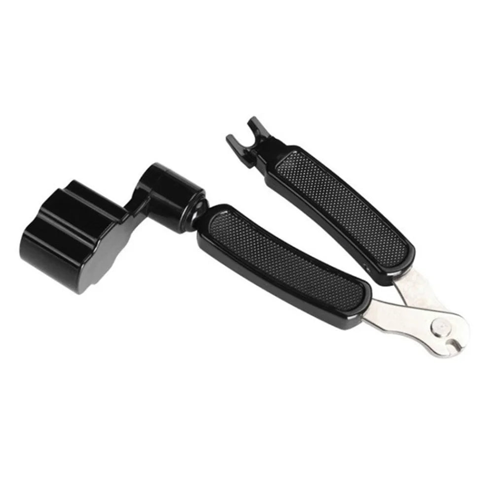 3 in 1 Guitar String Winder Pin Puller Cutter Guitar Repairing Tool - Black - 1