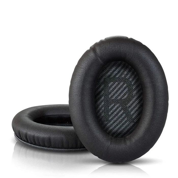 1 Pair Replacement Earpads for Bose QuietComfort 35 / QuietComfort 35 II / AE2 Headphones Protein Leather Memory Foam Cushions - Black - 1
