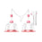 Breast Enhancement Massager Silicone Cup Electric Vibrating Device Gift  for Blood Circulation Firmness Health - Double Cup / Large - 1