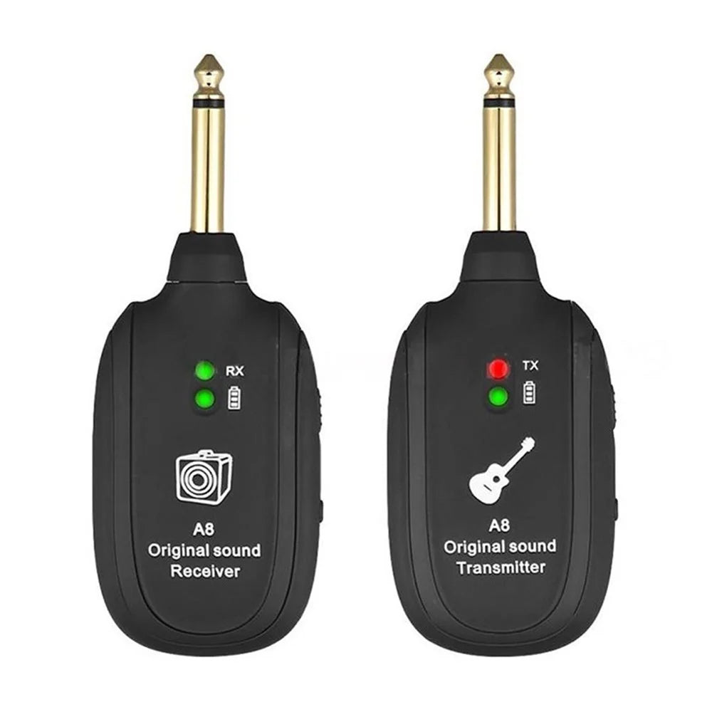 A8 Wireless Audio Guitar System Digital Transmitter Receiver Set for Electric Guitar Bass - 1