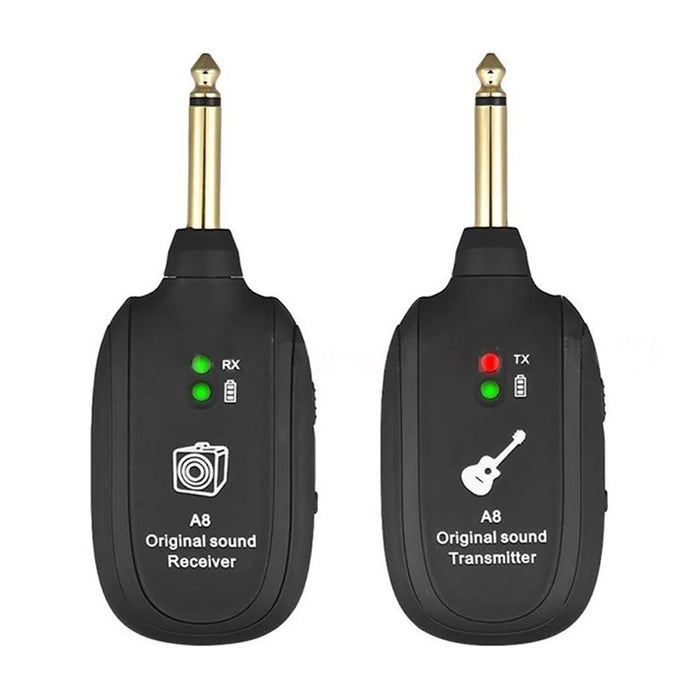 A8 Wireless Audio Guitar System Digital Transmitter Receiver Set for Electric Guitar Bass - 1