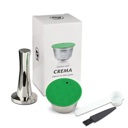 Reusable Dolce Gusto Capsules 4-Piece Set Stainless Steel Coffee Filter with 41mm Tamper (BPA-Free, NO FDA Certificate) - 1