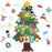 DIY Glowing Felt Christmas Tree Kids Xmas Gift Toy with 3m 30-LED String Light - 2