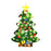 DIY Glowing Felt Christmas Tree Kids Xmas Gift Toy with 3m 30-LED String Light - 3
