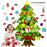 DIY Glowing Felt Christmas Tree Kids Xmas Gift Toy with 3m 30-LED String Light - 4
