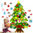 DIY Glowing Felt Christmas Tree Kids Xmas Gift Toy with 3m 30-LED String Light - 6